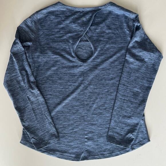 Eddie Bauer Freedry Performance Top Size Medium Long Sleeve Back Keyhole Yoga - Picture 2 of 10